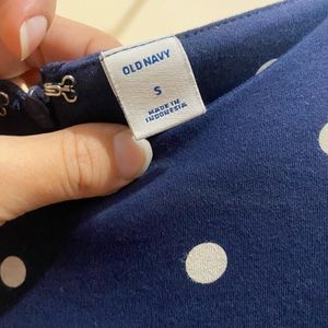 Little blue polka dot dress